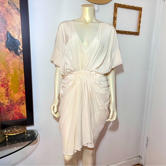 Miguelina Dresses & Skirts - Miguelina Alexis Caftan Dress Size Large New Silk Crepe